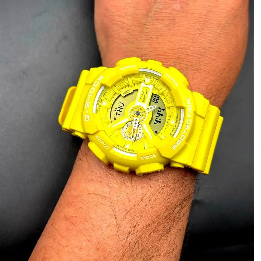 Casio G-Shock GA-110BC-9A Yellow Men's Analog Digital Watch